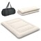 Costway Full/King/Queen/Twin Futon Mattress Japanese Floor Sleeping Pad Washable Cover Carry Bag Beige